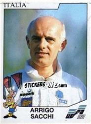 Sticker Arrigo Sacchi - UEFA Euro Sweden 1992 n. 235 - Panini