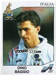Sticker Dino Baggio - UEFA Euro Sweden 1992 n. 239 - Panini