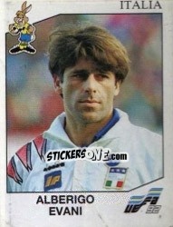 Sticker Alberigo Evani - UEFA Euro Sweden 1992 - Panini