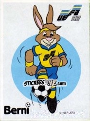 Sticker Berni Mascots - UEFA Euro Sweden 1992 n. 254 - Panini