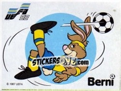 Sticker Berni Mascots - UEFA Euro Sweden 1992 n. 257 - Panini