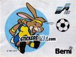 Figurina Berni Mascots - UEFA Euro Sweden 1992 - Panini