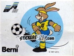 Sticker Berni Mascots - UEFA Euro Sweden 1992 - Panini