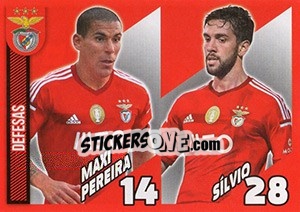 Sticker Maxi Pereira / sílvio (Defesas) - Sl Benfica 2014-2015 n. 9 - Panini