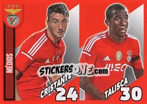 Sticker Cristante / talisca (Médios) - Sl Benfica 2014-2015 n. 14 - Panini