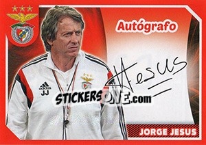 Figurina Jorge Jesus (Autógrafo) - Sl Benfica 2014-2015 - Panini