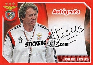 Sticker Jorge Jesus (Autógrafo) - Sl Benfica 2014-2015 n. 23 - Panini
