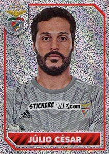 Cromo Júlio César (portrait) - Sl Benfica 2014-2015 - Panini
