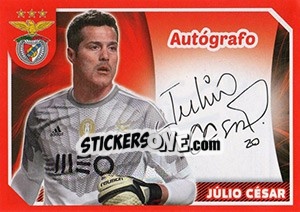 Sticker Júlio César (Autógrafo) - Sl Benfica 2014-2015 n. 27 - Panini