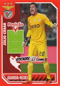 Cromo Júlio César (posição) - Sl Benfica 2014-2015 - Panini