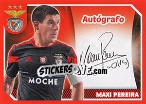 Sticker Maxi Pereira (Autógrafo) - Sl Benfica 2014-2015 - Panini