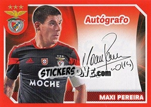 Cromo Maxi Pereira (Autógrafo) - Sl Benfica 2014-2015 - Panini