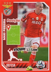 Sticker Maxi Pereira (posição) - Sl Benfica 2014-2015 n. 38 - Panini