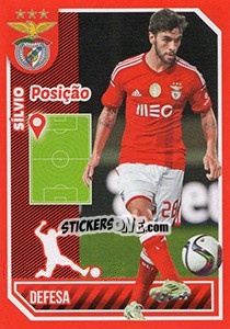 Cromo Sílvio (posição) - Sl Benfica 2014-2015 - Panini