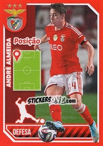 Sticker André Almeida (posição) - Sl Benfica 2014-2015 - Panini