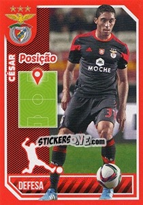 Sticker César (posição) - Sl Benfica 2014-2015 n. 52 - Panini