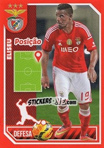 Figurina Eliseu (posição) - Sl Benfica 2014-2015 - Panini