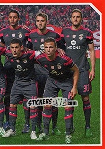 Sticker Equipe uniforme de hóspedes - Sl Benfica 2014-2015 n. 82 - Panini