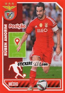 Cromo Rúben Amorim (posição) - Sl Benfica 2014-2015 - Panini