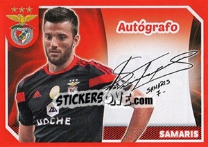 Sticker Samaris (Autógrafo) - Sl Benfica 2014-2015 - Panini