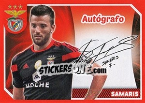 Sticker Samaris (Autógrafo) - Sl Benfica 2014-2015 n. 99 - Panini