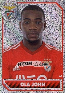 Sticker Ola John (portrait) - Sl Benfica 2014-2015 - Panini