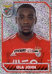 Cromo Ola John (portrait) - Sl Benfica 2014-2015 - Panini