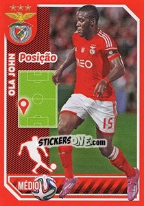 Sticker Ola John (posição) - Sl Benfica 2014-2015 - Panini