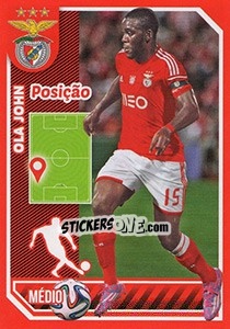 Figurina Ola John (posição) - Sl Benfica 2014-2015 - Panini