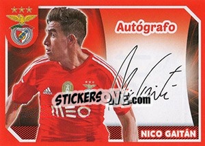 Figurina Nico Gaitán (Autógrafo) - Sl Benfica 2014-2015 - Panini