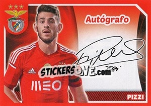 Sticker Pizzi (Autógrafo) - Sl Benfica 2014-2015 n. 129 - Panini