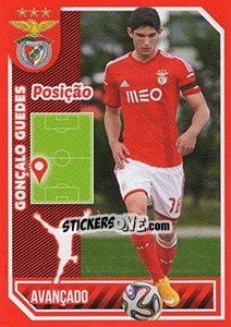 Sticker Gonçalo Guedes (posição) - Sl Benfica 2014-2015 - Panini