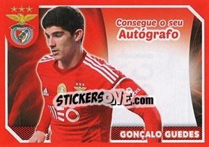 Cromo Gonçalo Guedes (Autógrafo) - Sl Benfica 2014-2015 - Panini