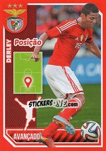 Cromo Derley (posição) - Sl Benfica 2014-2015 - Panini