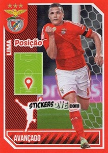 Sticker Lima (posição) - Sl Benfica 2014-2015 - Panini