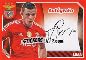 Sticker Lima (Autógrafo) - Sl Benfica 2014-2015 - Panini