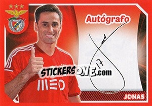 Sticker Jonas (Autógrafo) - Sl Benfica 2014-2015 n. 149 - Panini
