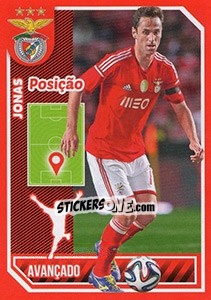 Cromo Jonas (posição) - Sl Benfica 2014-2015 n. 150 - Panini