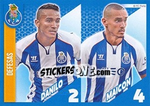 Sticker Danilo / Maicon - Fc Porto 2014-2015 - Panini