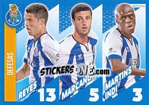Sticker Reyes / Marcano / Martins Indi - Fc Porto 2014-2015 n. 10 - Panini