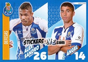 Sticker Alex Sandro / J. Ángel - Fc Porto 2014-2015 n. 11 - Panini