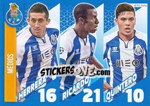 Sticker Herrera - Ricardo - Quintero - Fc Porto 2014-2015 n. 14 - Panini