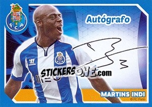 Cromo Martins Indi (Autógrafo) - Fc Porto 2014-2015 n. 63 - Panini