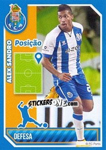 Sticker Alex Sandro (Posição) - Fc Porto 2014-2015 - Panini