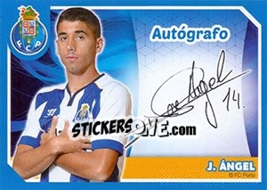 Figurina J. Ángel (Autógrafo) - Fc Porto 2014-2015 - Panini