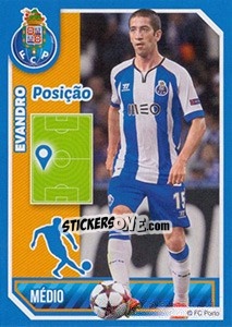 Sticker Evandro (Posição) - Fc Porto 2014-2015 - Panini