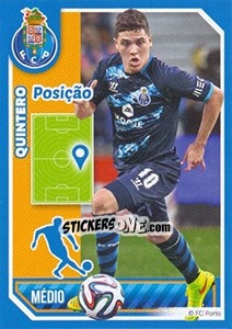 Sticker Quintero (Posição) - Fc Porto 2014-2015 n. 124 - Panini