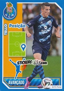 Sticker Cristian Tello (Posição) - Fc Porto 2014-2015 - Panini