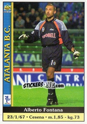 Sticker Alberto Fontana - Calcio 2000-2001 - Mundicromo