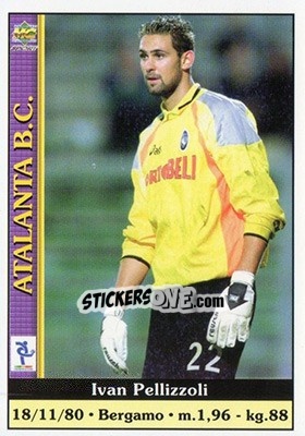 Sticker Ivan Pellizzoli - Calcio 2000-2001 n. 4 - Mundicromo